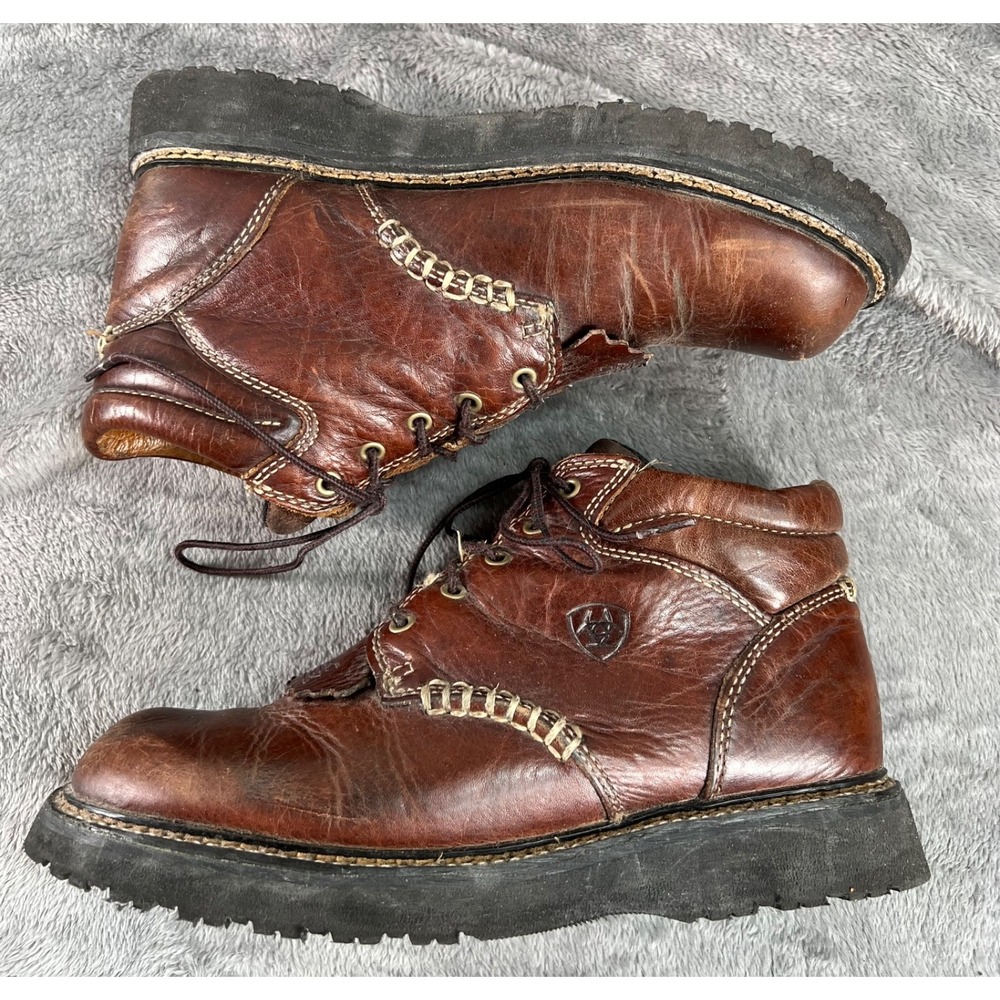 Ariat Canyon Work Boots  Womens 10B Brown Lace-Up Round Toe Hike Western 17728